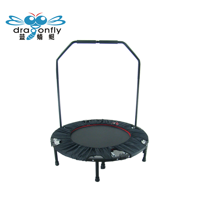 43.4 Size indoor oval mini trampoline with handle for kids